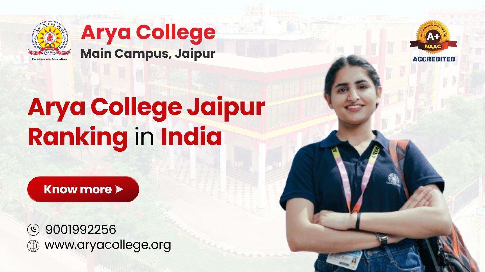 Arya College Jaipur Ranking in India