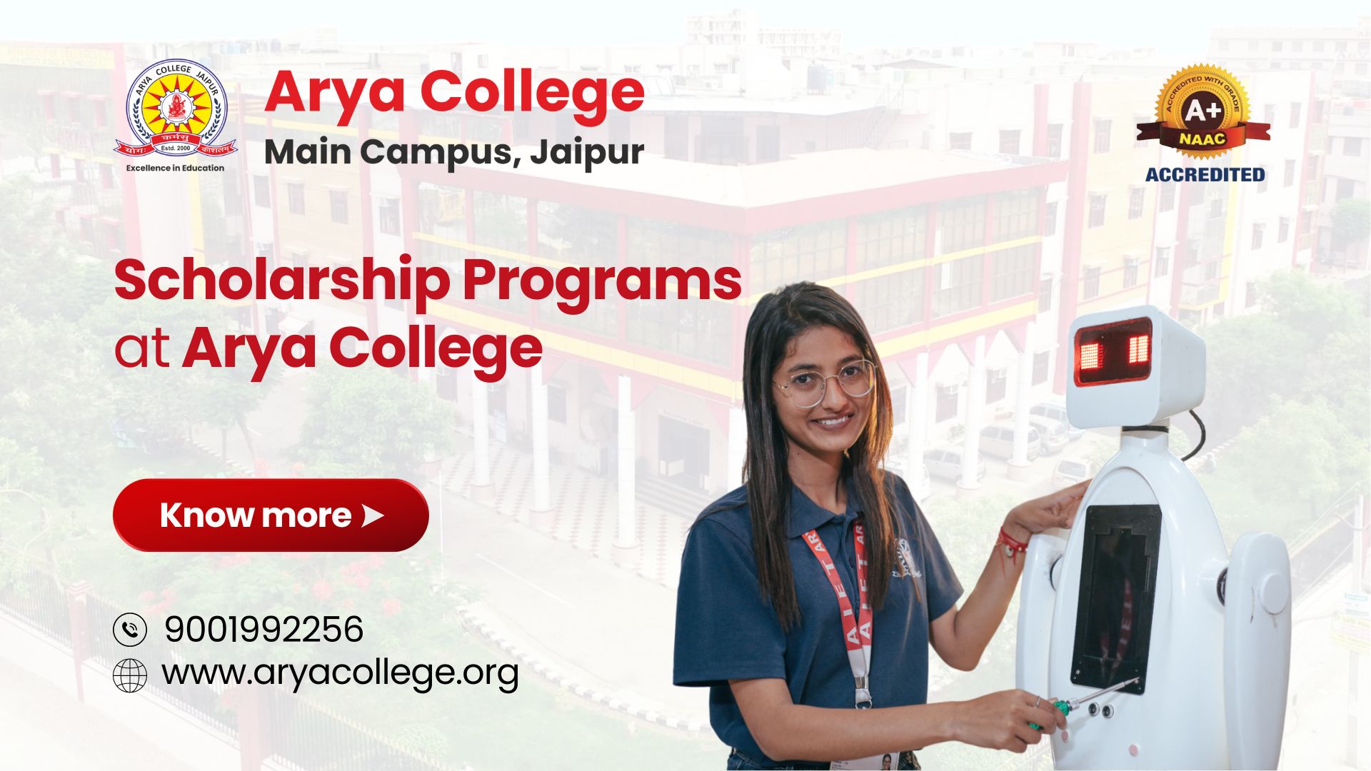 Scholarship programs at Arya College